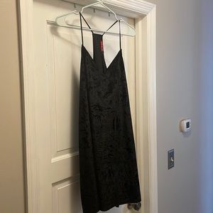 crushed black velvet, size large